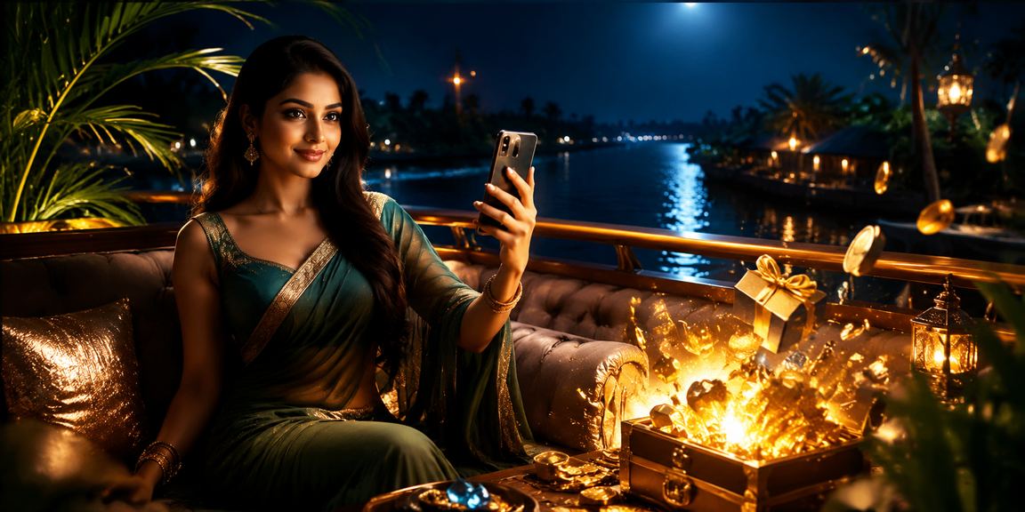 Bangladeshi model enjoying rebate bonuses and jackpot games on mobile