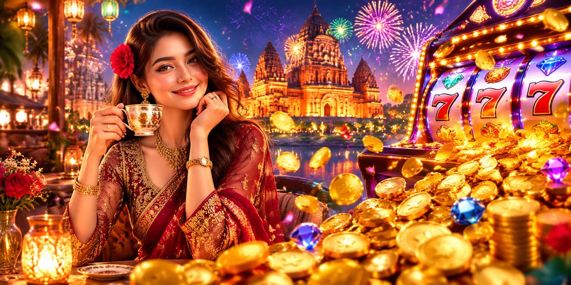 A Bangladeshi model enjoying slots on her mobile